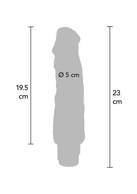 Realistyczny Wibrator o Podwójnej Gęstości i Naturalnym Odcieniu Skóry, 23 cm