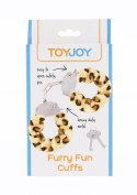 Zmysłowe Kajdanki z Futrem Leopard