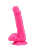 Realistyczne Dildo Happy Dicks – Różowe, z Jądrami, 15 cm