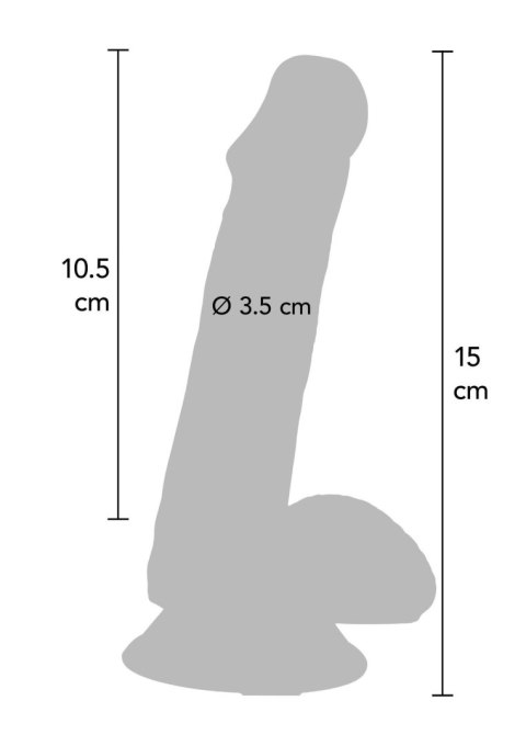 Realistyczne Dildo Happy Dicks – Różowe, z Jądrami, 15 cm