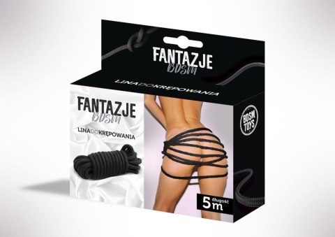 Lina BDSM do Zmysłowego Krępowania – Czarna, 5 Metrów