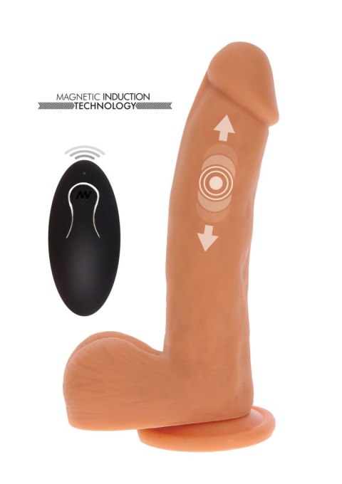 Realistyczne Dildo z Magnetycznymi Pulsacjami i Ruchem Posuwistym – Jasna Karnacja