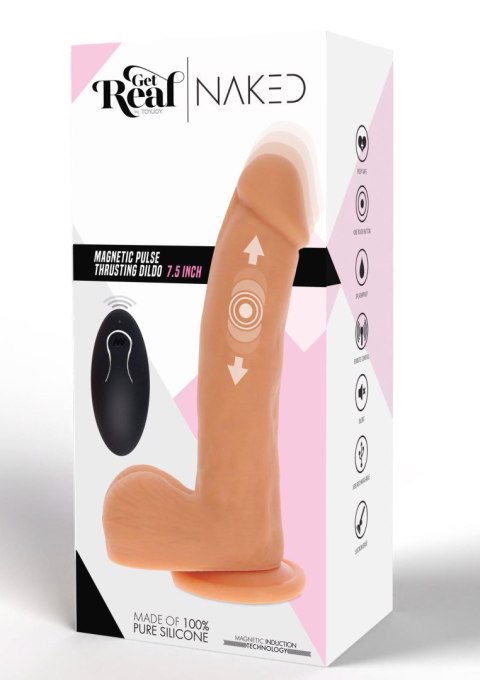 Realistyczne Dildo z Magnetycznymi Pulsacjami i Ruchem Posuwistym – Jasna Karnacja