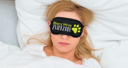 Prowokacyjna Opaska na Oczy z Napisem 'BIERZ MNIE ZWIERZAKU'