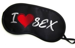 Zmysłowa Opaska Na Oczy 'I LOVE SEX'