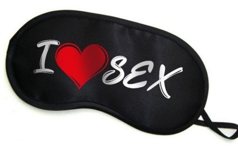 Zmysłowa Opaska Na Oczy 'I LOVE SEX'