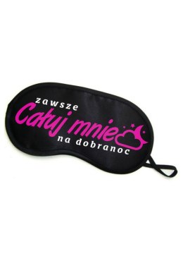 Elegancka Maska na Oczy 'Zawsze Całuj Mnie na Dobranoc'