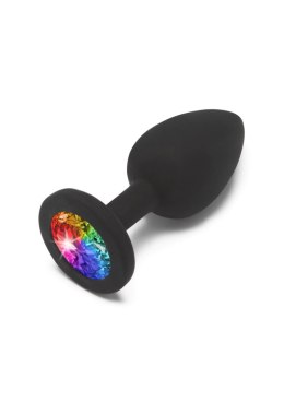 Tęczowa Biżuteria Analna „Booty Jewel” – Mała, Czarna