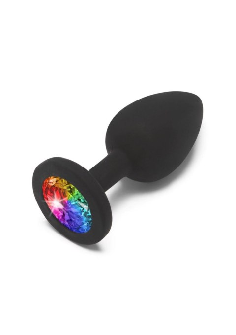 Tęczowa Biżuteria Analna „Booty Jewel” – Mała, Czarna