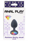 Tęczowa Biżuteria Analna „Booty Jewel” – Mała, Czarna