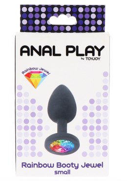 Tęczowa Biżuteria Analna „Booty Jewel” – Mała, Czarna