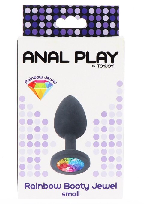 Tęczowa Biżuteria Analna „Booty Jewel” – Mała, Czarna