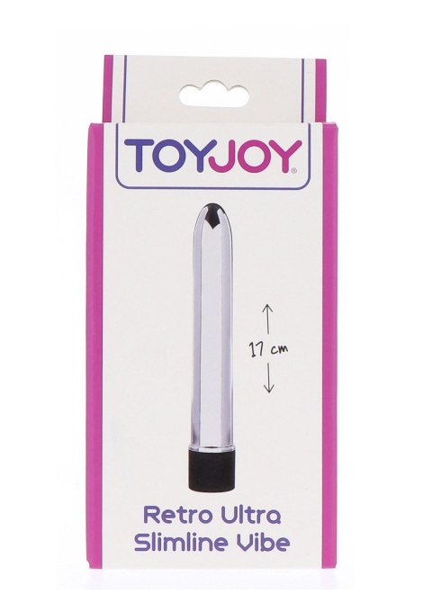 Elegancki Wibrator Retro Ultra Smukły Srebrny