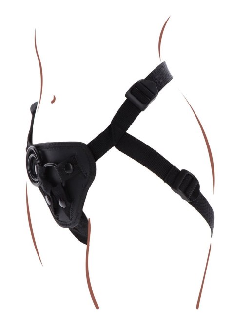 Elegancka Uprząż Strap-On w Kolorze Czarnym