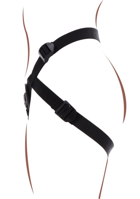 Elegancka Uprząż Strap-On w Kolorze Czarnym