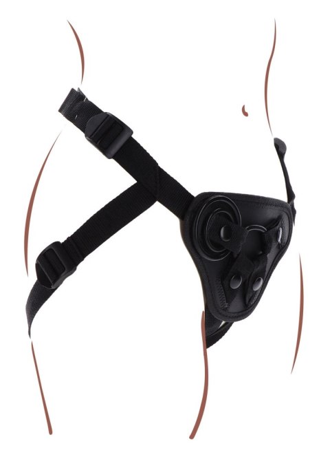 Elegancka Uprząż Strap-On w Kolorze Czarnym