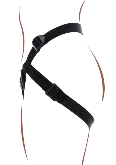 Elegancka Uprząż Strap-On w Kolorze Czarnym