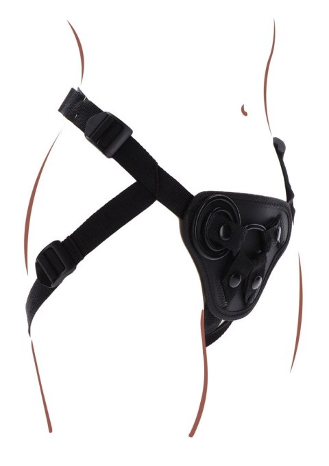 Elegancka Uprząż Strap-On w Kolorze Czarnym