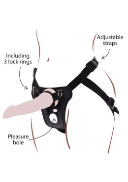 Czarna Uprząż Strap-On Pleasure
