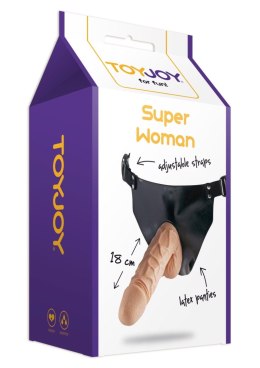 Strap-On Superwoman w Jasnym Odcieniu Skóry