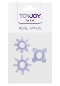 Fioletowe Pierścienie Erekcyjne Tickle C-Rings