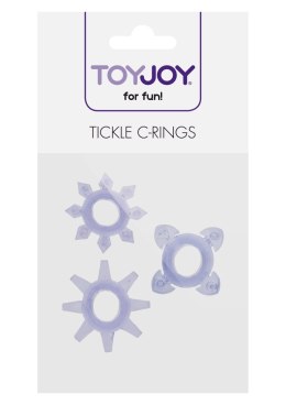 Fioletowe Pierścienie Erekcyjne Tickle C-Rings