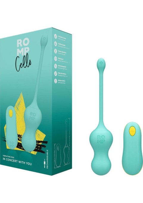 ROMP Cello Green – precyzyjny wibrator punktu G z pilotem