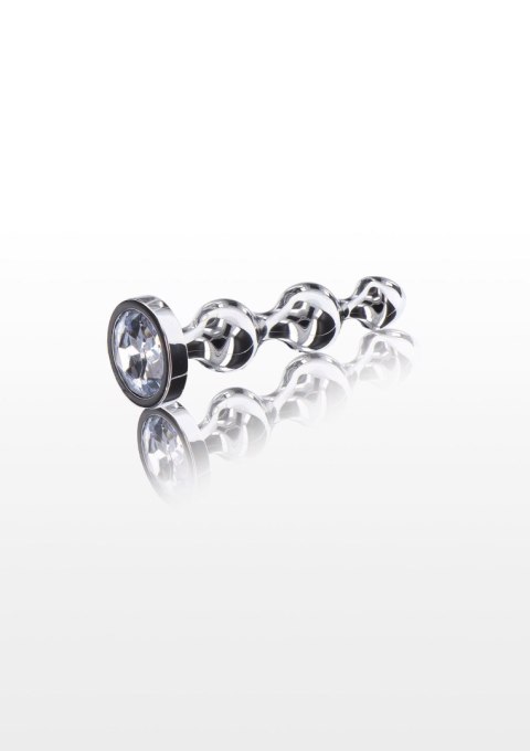 Koraliki Analne Diamond Star Beads Małe Srebrne