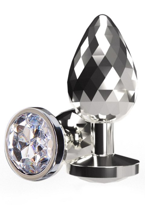 Disco Diamond Plug Srebrny – Rozmiar L