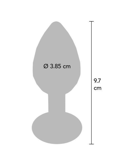 Disco Diamond Plug Srebrny – Rozmiar L