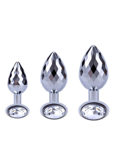 Disco Diamond Plug Srebrny – Rozmiar L