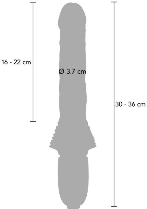 Wibrator Przesuwny Magnum Opus Supreme Thruster 2 Fioletowy