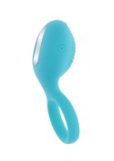 Wibrujący Pierścień Erekcyjny Tickle Brush – Błękitny