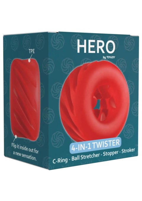 Wielofunkcyjny Pierścień Erotyczny ToyJoy Hero 4w1