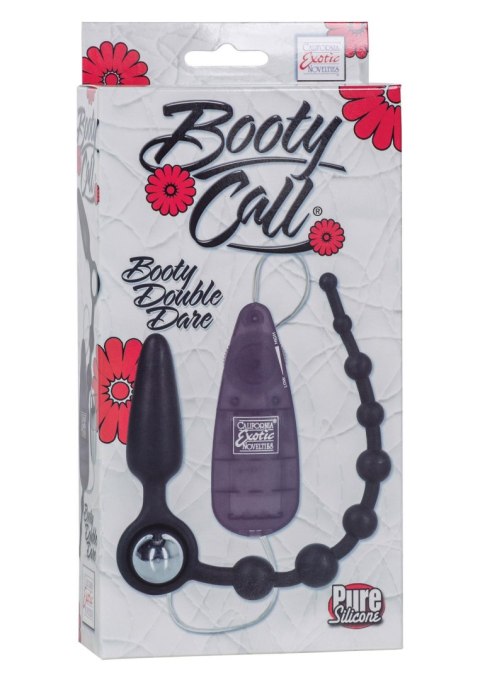 Wibrujący Podwójny Plug Analny Booty Call Double Dare Czarny