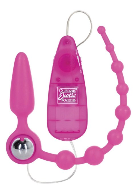 Booty Call Booty Double Dare Pink – Wibrujący Plug Analny 2w1