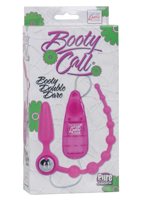 Booty Call Booty Double Dare Pink – Wibrujący Plug Analny 2w1