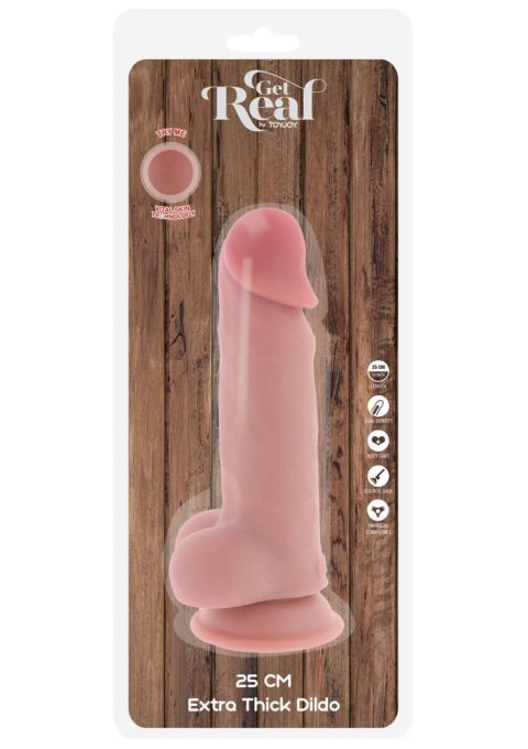 Realistyczne Dildo Deluxe o Podwójnej Gęstości TPE – 25 cm