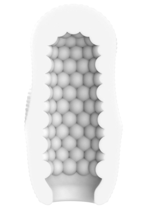 TOYJOY HERO Masturbator Medium Swirl – Biała Spirala Przyjemności