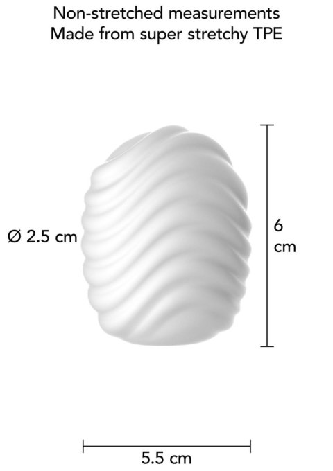 Mini Masturbator Wave Biały