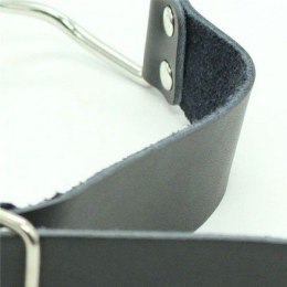 Pierścieniowy Knebel Deep Throat (Czarny)