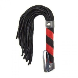Pejcz Line Whip z eleganckimi frędzlami - czarny