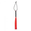 Elegancki Flogger BDSM 'Several' z Frędzlami w Kolorze Czerwonym