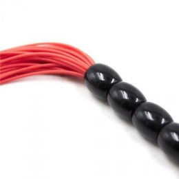 Elegancki Flogger BDSM 'Several' z Frędzlami w Kolorze Czerwonym