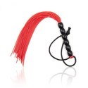 Elegancki Flogger BDSM 'Several' z Frędzlami w Kolorze Czerwonym