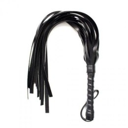 Flogger Skórzany z Frędzlami Squash Whip – Czarny