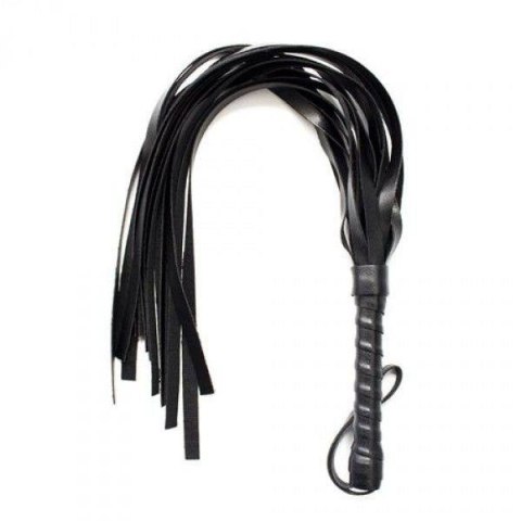 Flogger Skórzany z Frędzlami Squash Whip – Czarny
