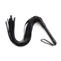 Flogger Skórzany z Frędzlami Squash Whip – Czarny
