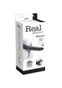 Wibrująca Nakładka Strap-On Realistyczna Rapture 8 Czarna