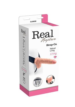 Realistyczny Wibrator Strap-On Rapture 8 z Wydrążonym Wnętrzem i Jądrami